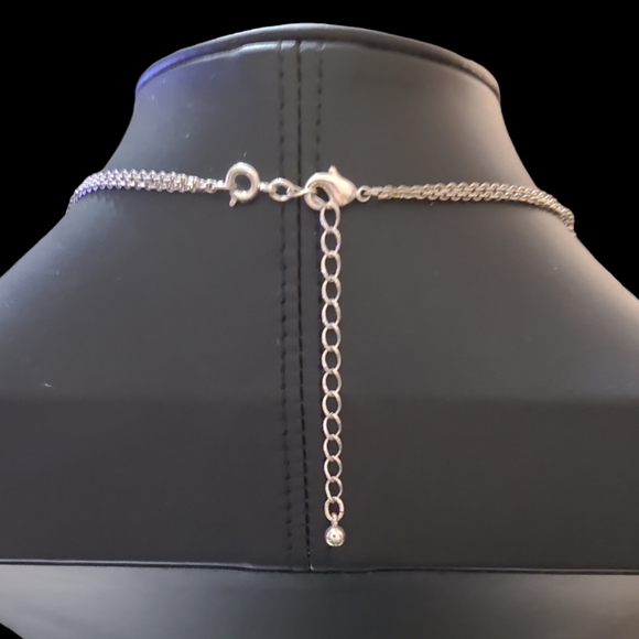 Metal Charm Chain Link Necklace 16" L10 - Picture 3 of 3